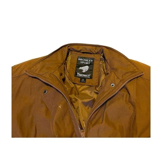 Bromley Sport Brown Thermoloft Women's Isulated Jacket Coat Size Large L VTG - Picture 2 of 7